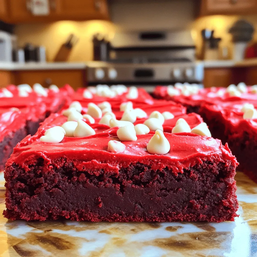 The Best Fudgy Red Velvet Brownies Delightful Treat
