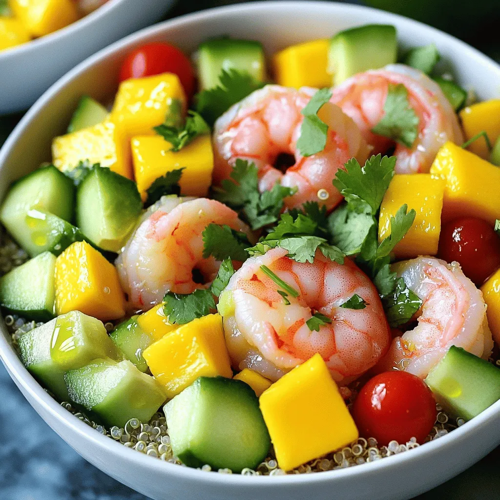 Savory Shrimp Avocado Mango Bowls Bright and Fresh
