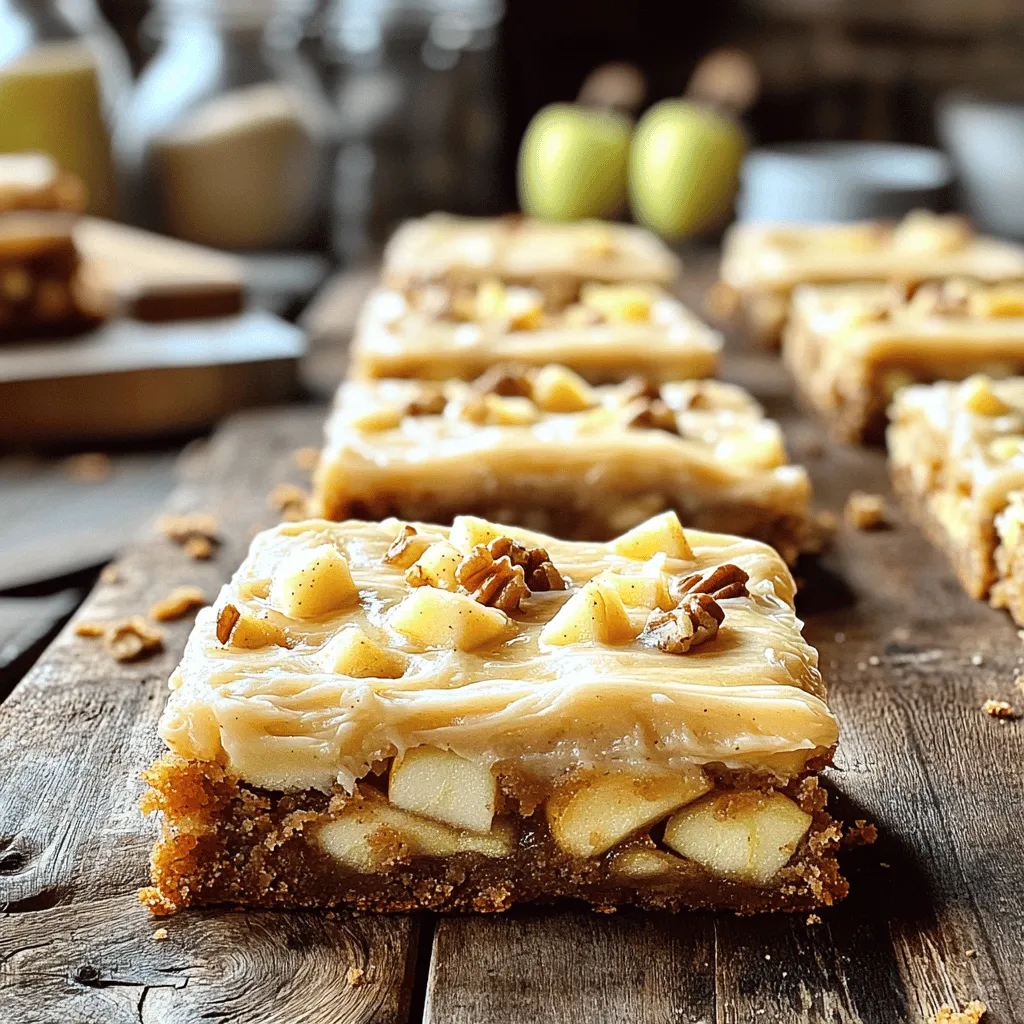 Delicious Apple Blondies with Maple Frosting Recipe