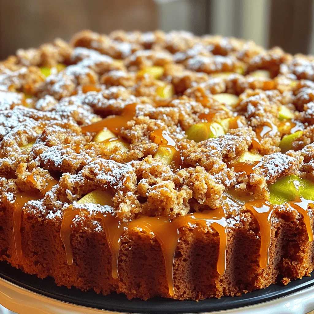 Caramel Apple Crumb Coffee Cake Savory Delight Recipe