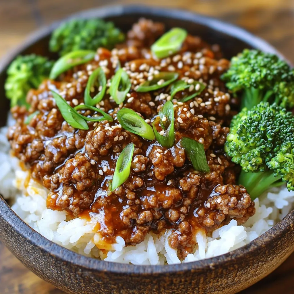 Korean Ground Beef Bowl Satisfying and Simple Meal