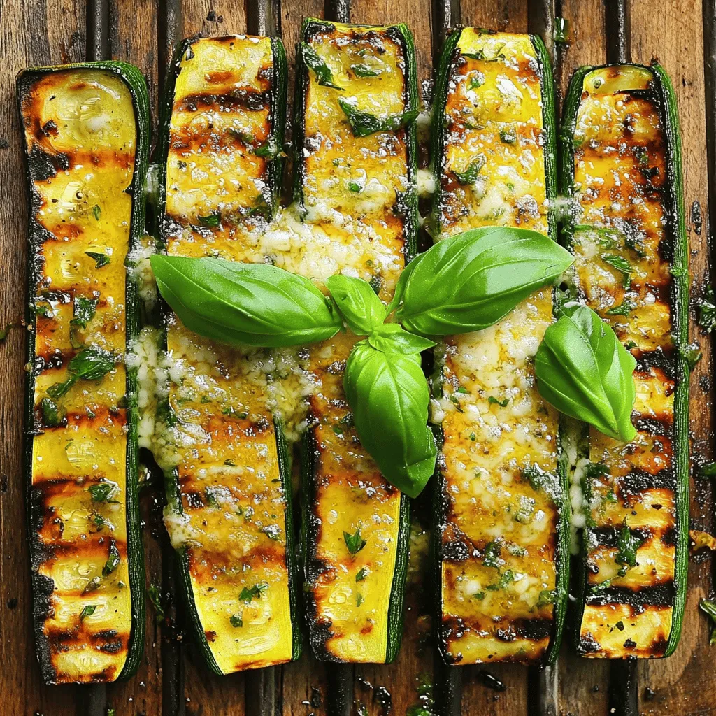 Grilled Zucchini with Parmesan Savory and Simple Side