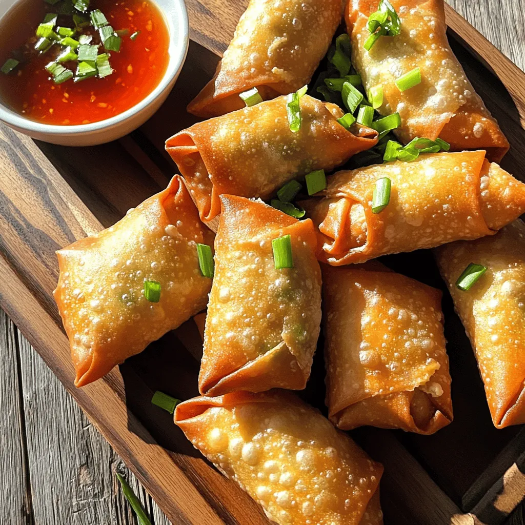 Easy Crab Rangoon Egg Rolls Crispy and Tasty Snack