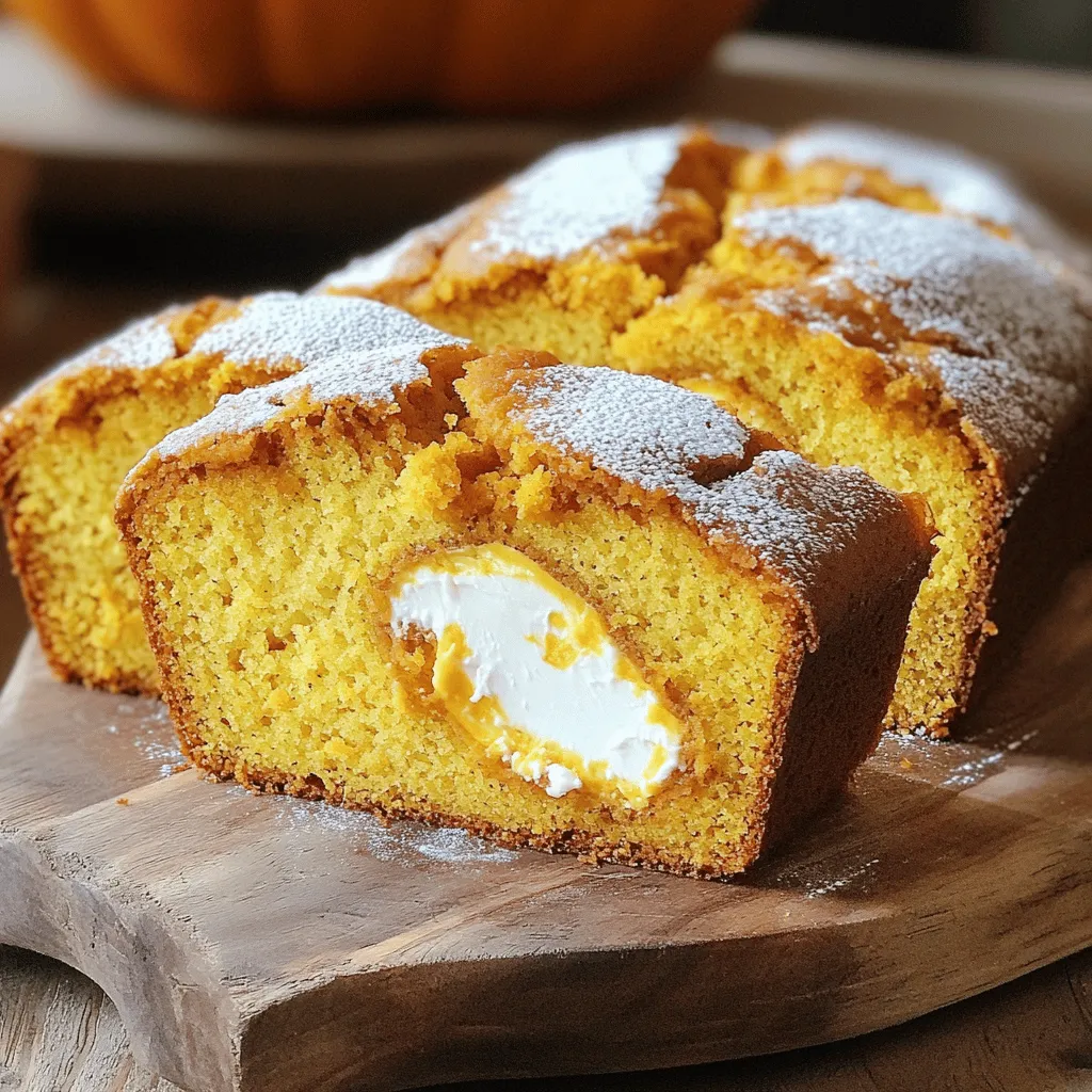 Cream Cheese Filled Pumpkin Bread Irresistible Delight