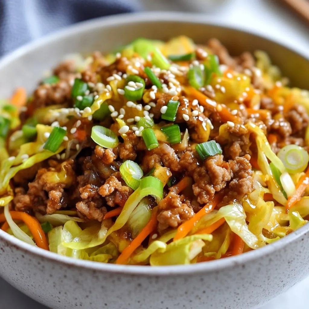 Low Carb Egg Roll in a Bowl Flavorful and Easy Recipe