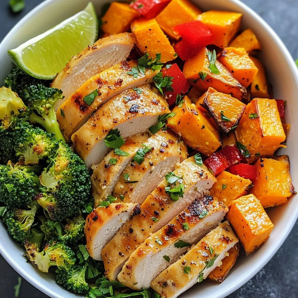 Meal Prep Chicken Sweet Potato Bowls Packed with Flavor