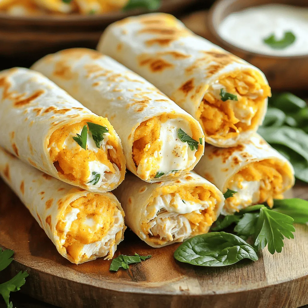Cheesy Garlic Chicken Wraps Flavorful and Easy Meal