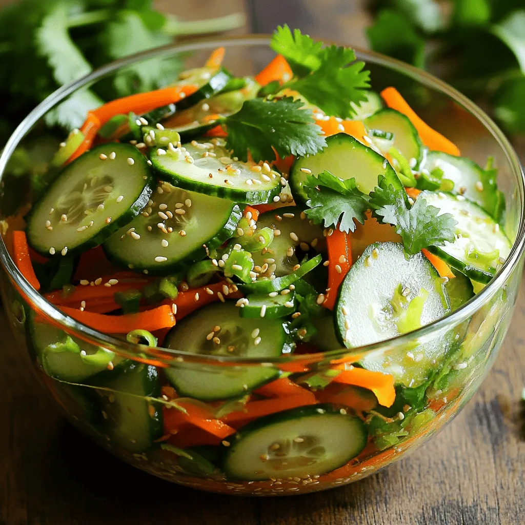 Asian Cucumber Salad Light and Crunchy Delight