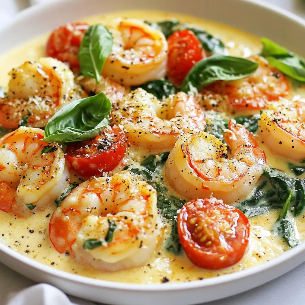 Creamy Tuscan Shrimp Skillet Flavorful Dinner Delight