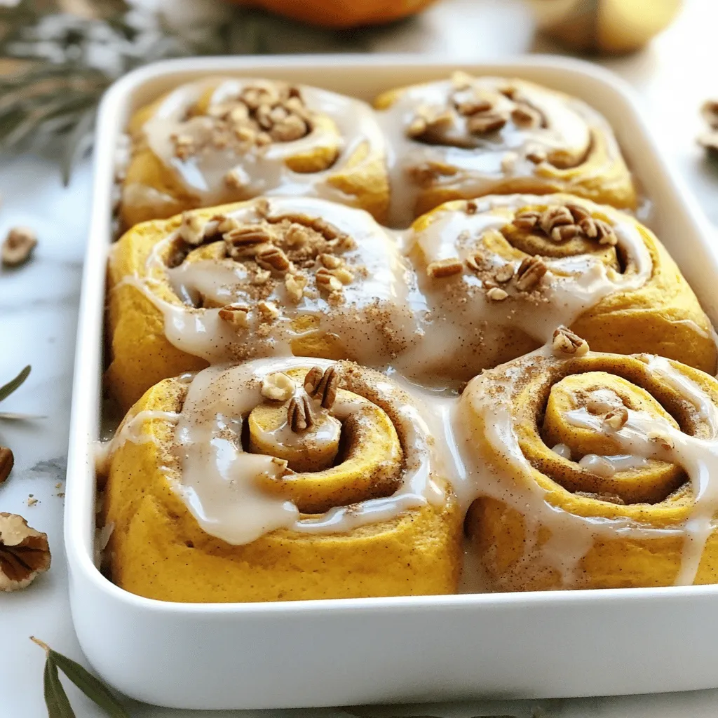 No Yeast Pumpkin Cinnamon Rolls Soft and Fluffy Treat