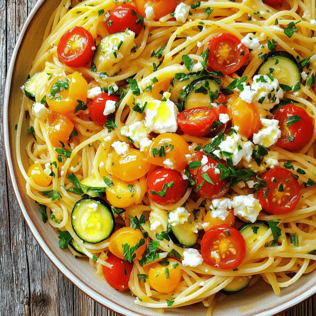 Mediterranean Pasta Delight Fresh and Flavorful Dish