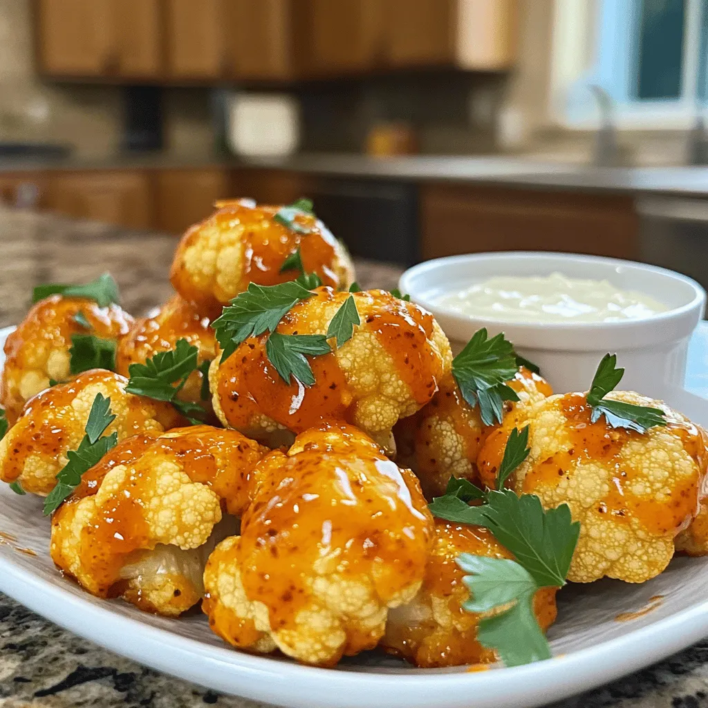 Air Fryer Buffalo Cauliflower Flavorful and Crispy Snack
