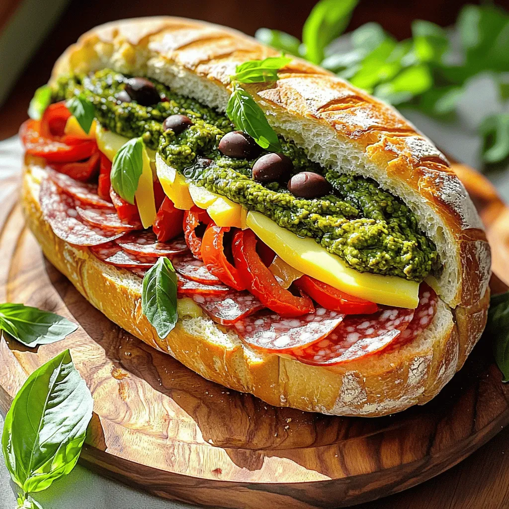 The Classic Italian Muffuletta Sandwich Delight