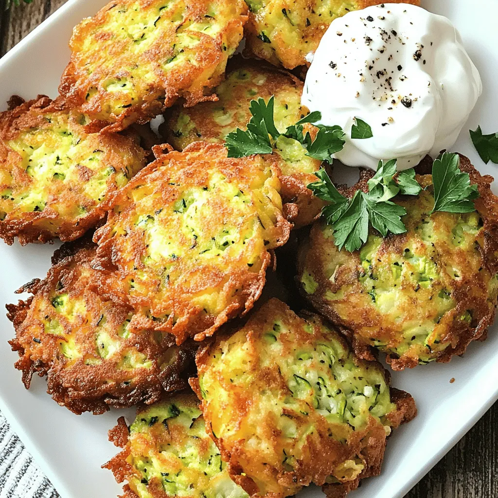 Crispy Zucchini Fritters Simple and Tasty Recipe
