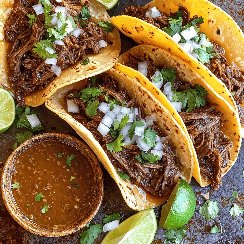 Slow Cooker Birria Beef Tacos with Consommé Delight