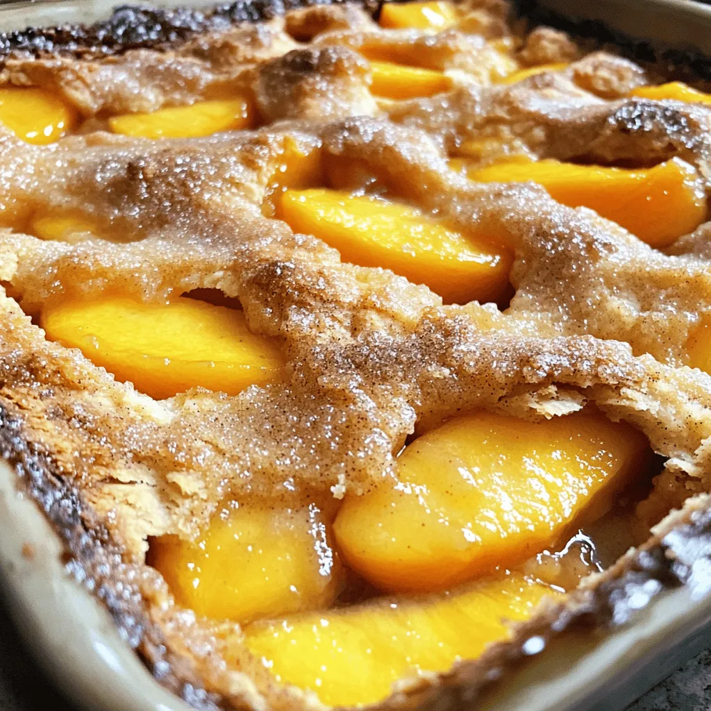 The BEST Peach Cobbler Simple and Tasty Recipe