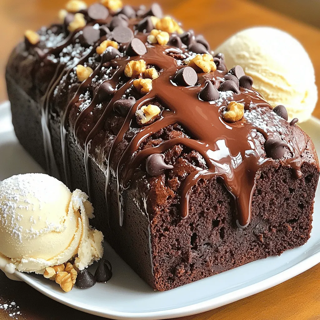 THE BEST Hot Fudge Brownie Bread Irresistible Delight