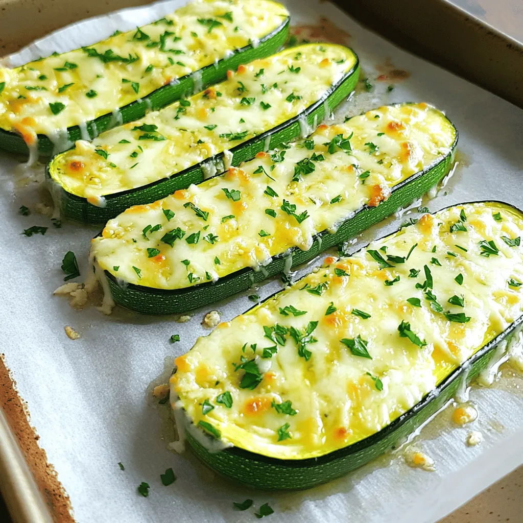 Cheesy Garlic Zucchini Steaks Tasty and Simple Recipe