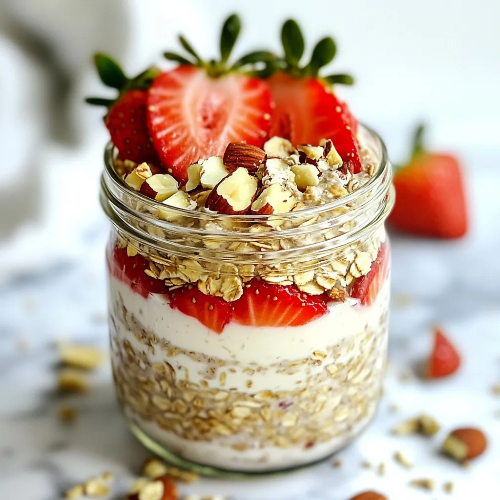Strawberry Protein Overnight Oats Easy and Nutritious