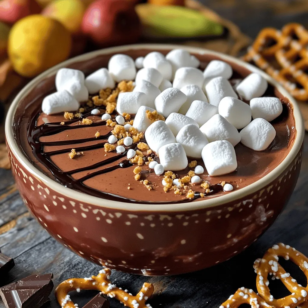 High-Protein Hot Cocoa Cheesecake Dip Delight