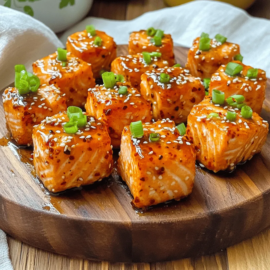 Air Fryer Sweet Chili Salmon Bites Tasty and Easy Recipe