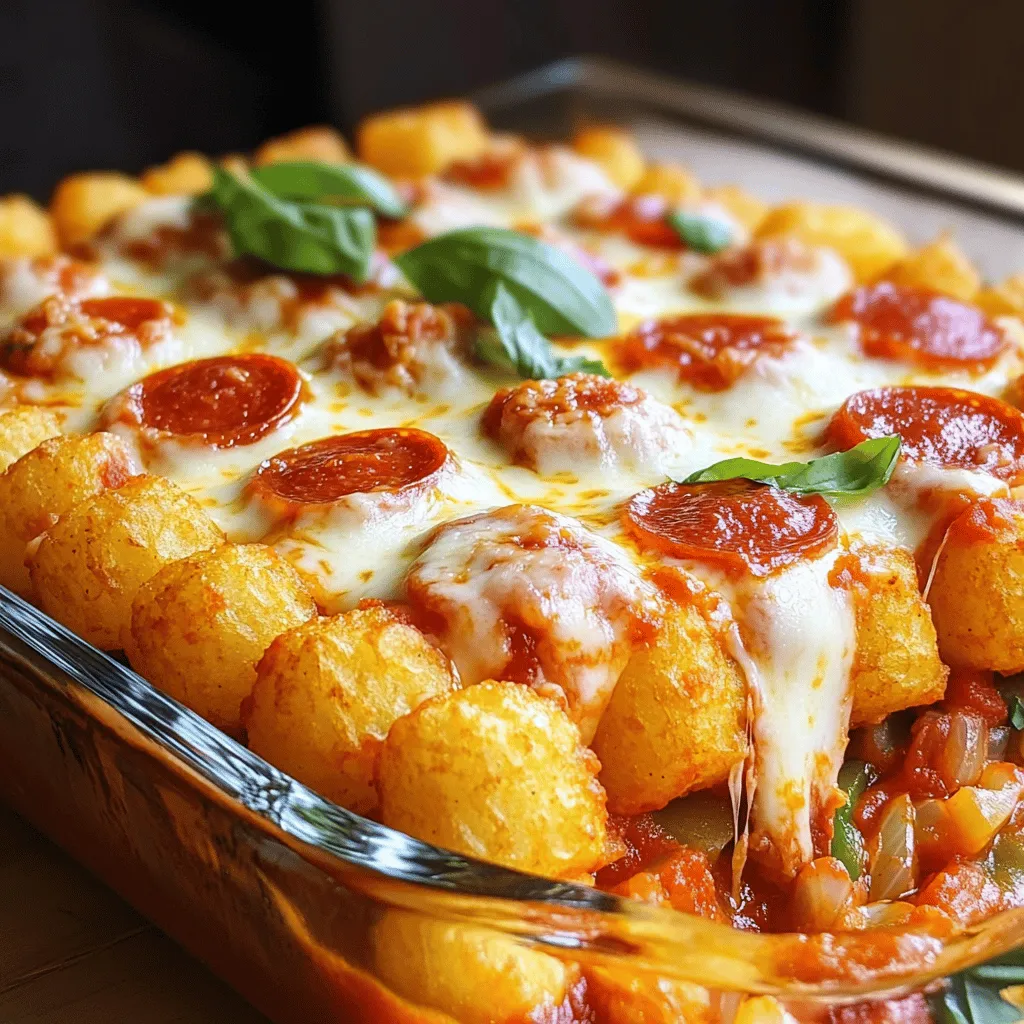 Pizza Tater Tot Casserole Easy Family Meal Idea