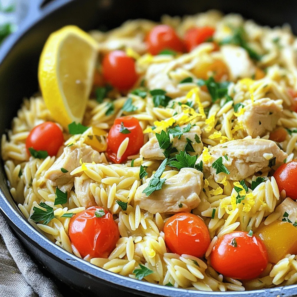 Lemon Herb Chicken Orzo One Pot Tasty Delight