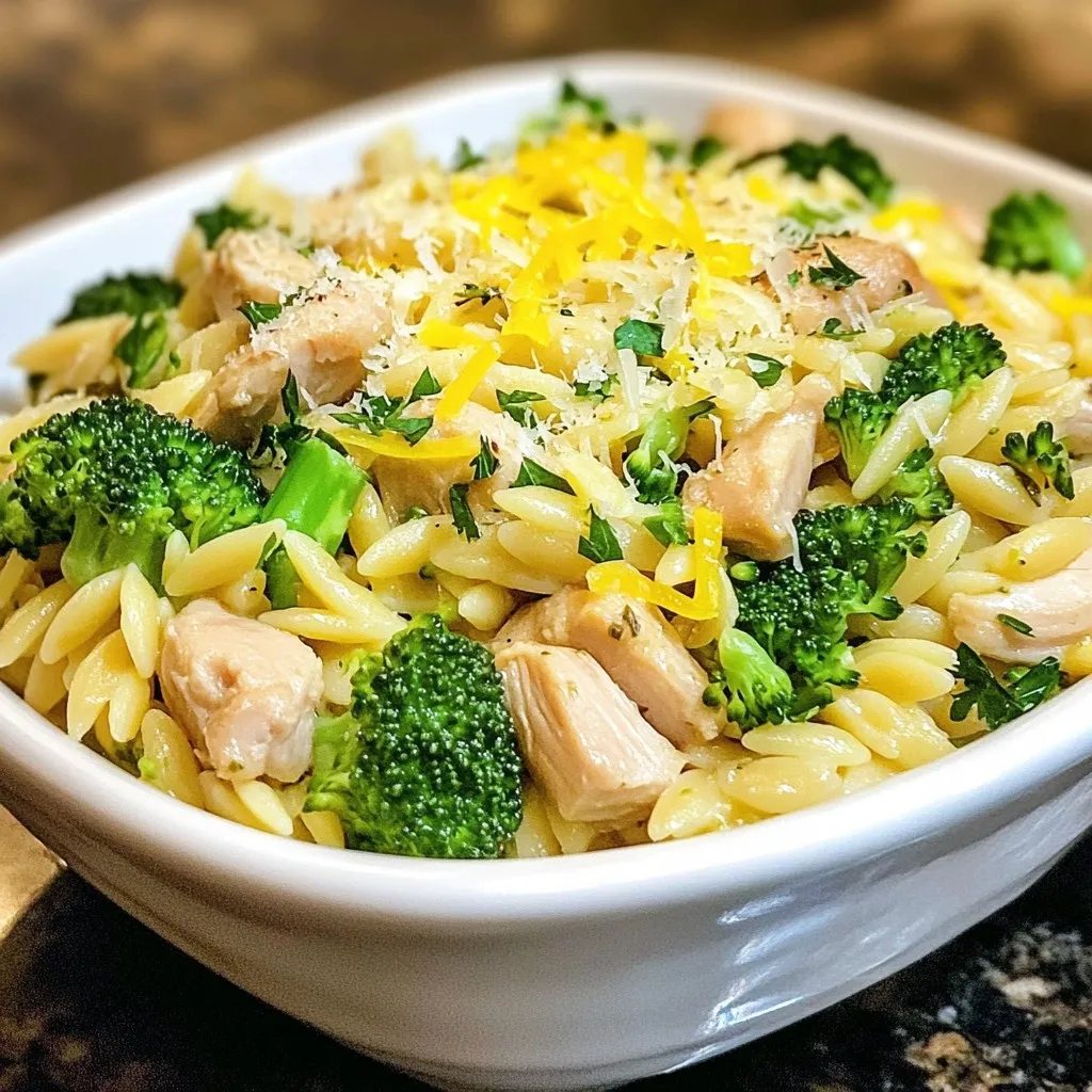 Chicken and Broccoli Orzo Flavorful Weeknight Meal