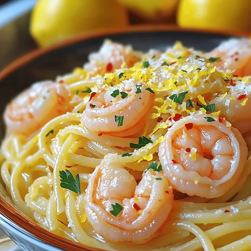 Minute Lemon Garlic Shrimp Pasta Quick and Tasty Meal