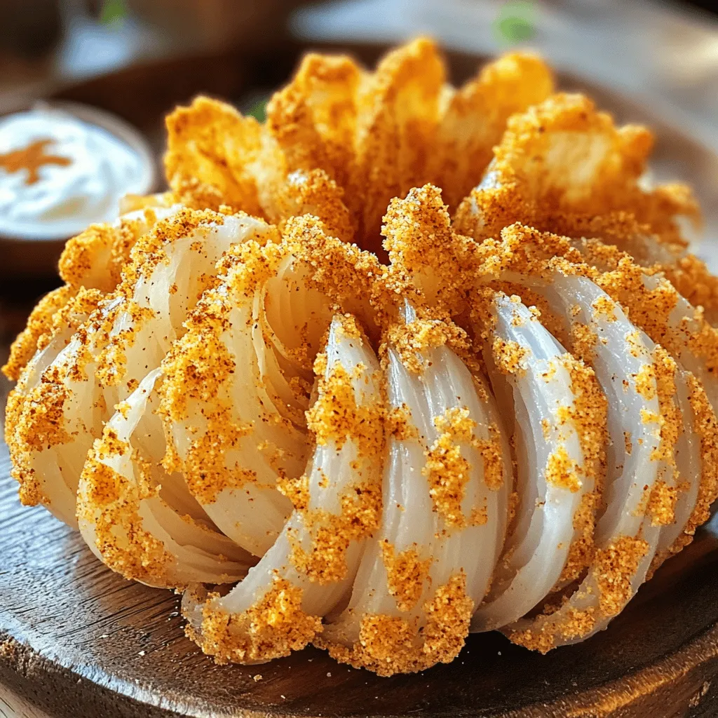 Bite-Sized Blooming Onions Crunchy and Flavorful Treat