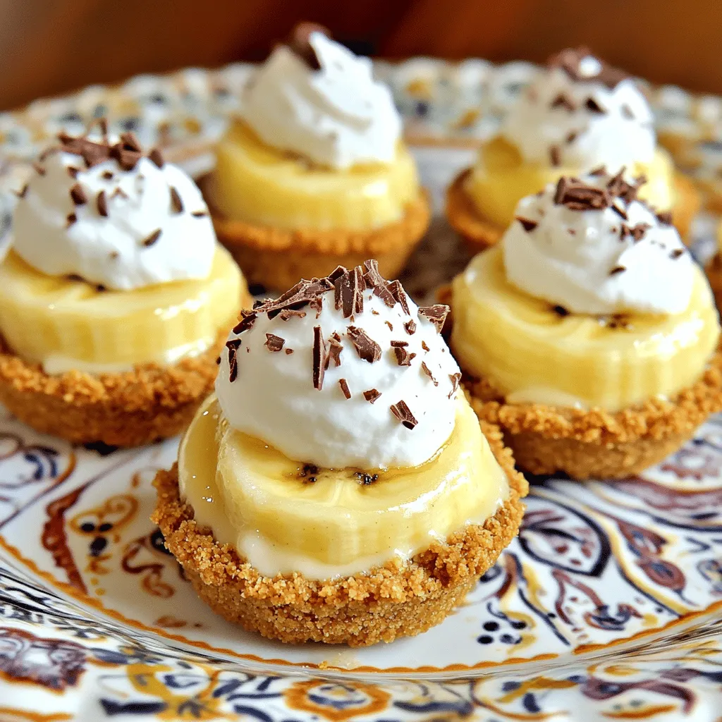 No-Bake Mini Banana Cream Pies Delightful Treats