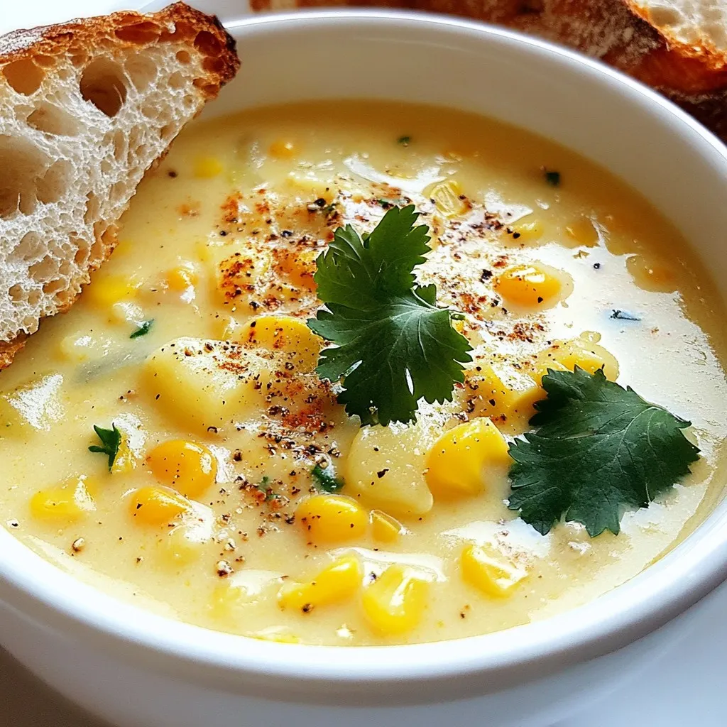 Creamy Corn Chowder Hearty and Comforting Bowl