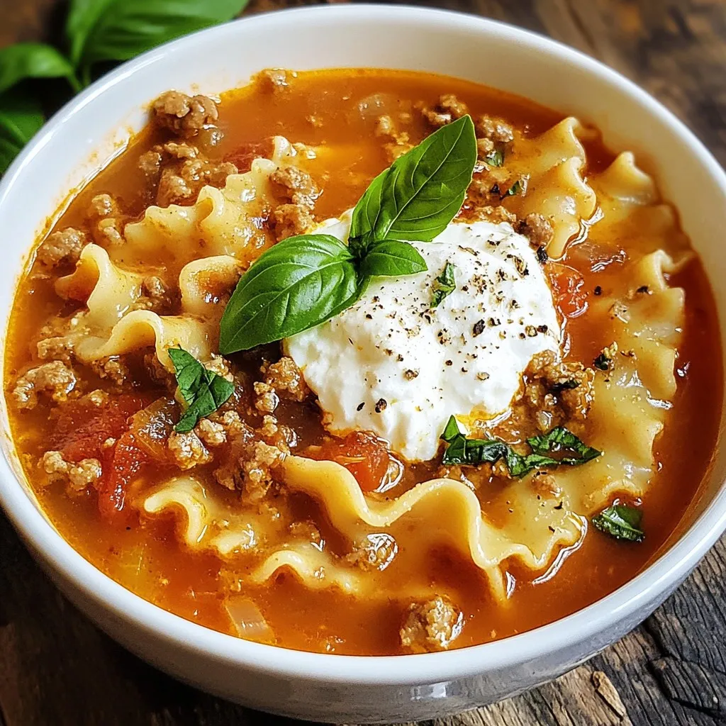 Lasagna Soup Hearty Meal for Cozy Nights
