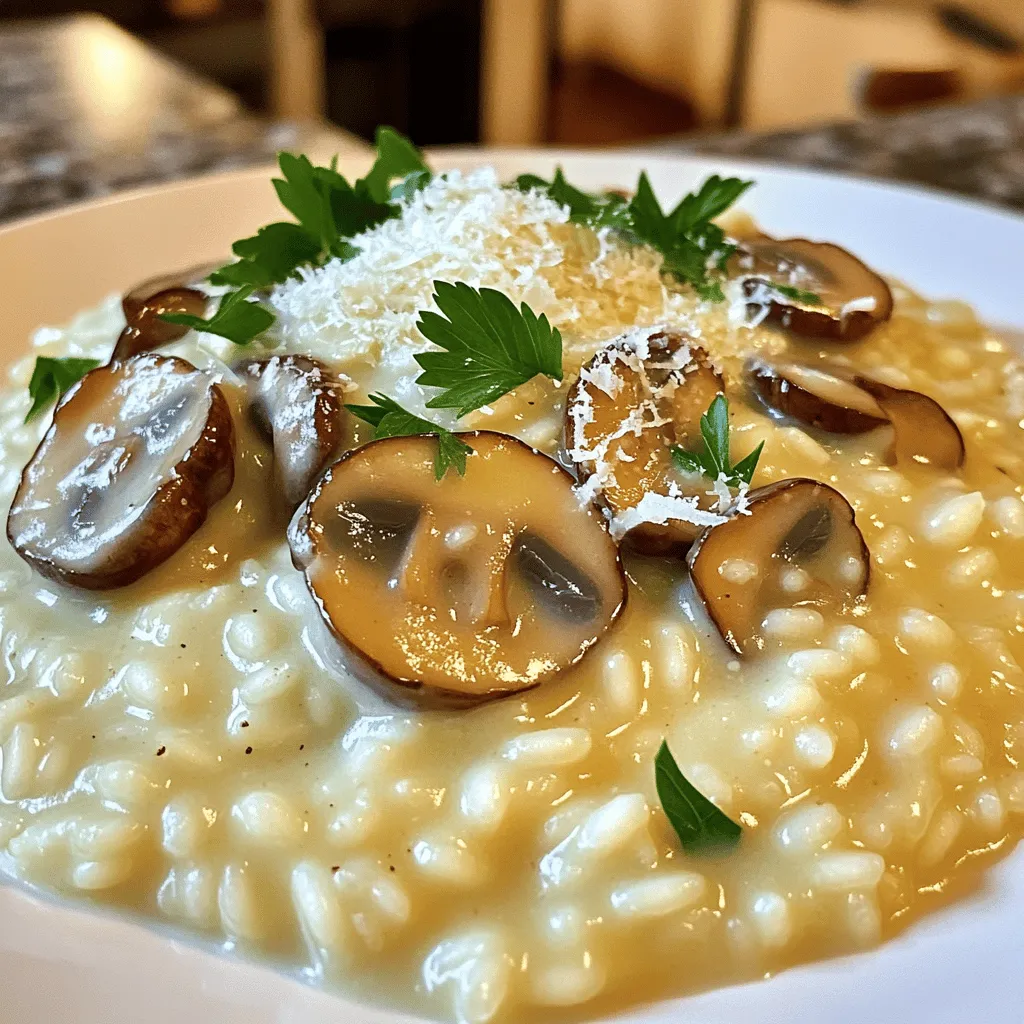 Creamy Garlic Mushroom Risotto Rich and Flavorful Meal