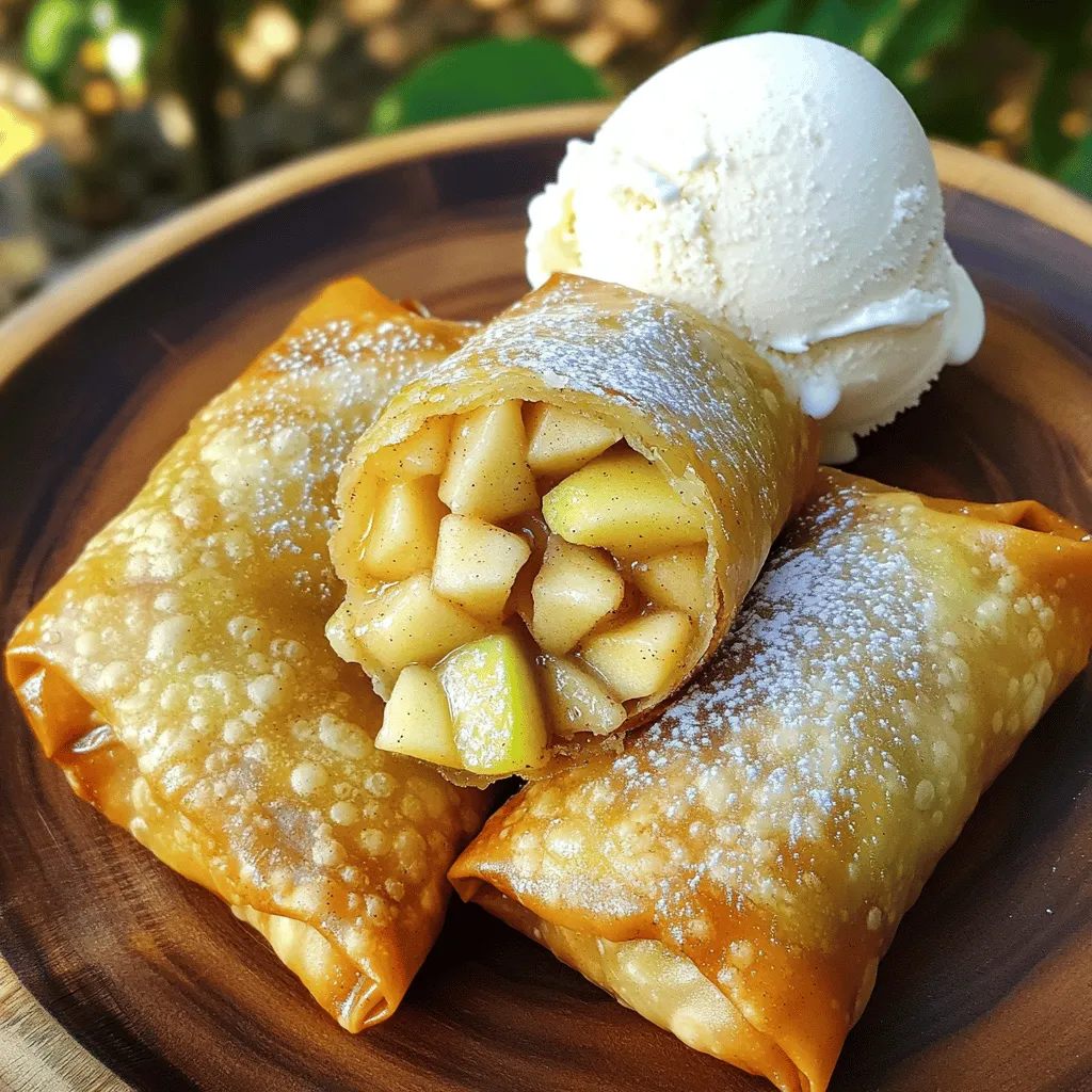 Easy Apple Pie Egg Rolls Tasty and Fun Dessert Treat