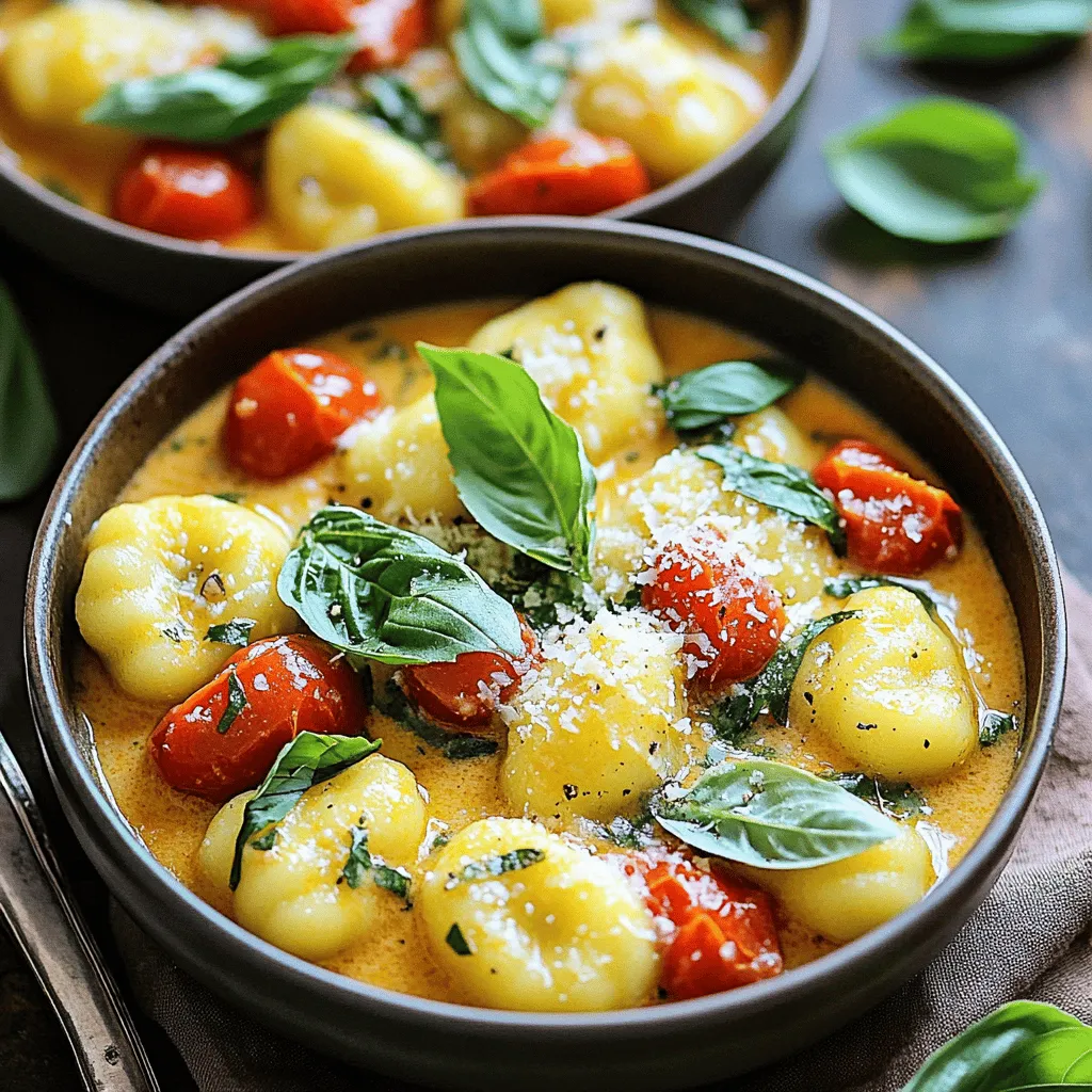 One-Pot Creamy Tomato Basil Gnocchi Delight