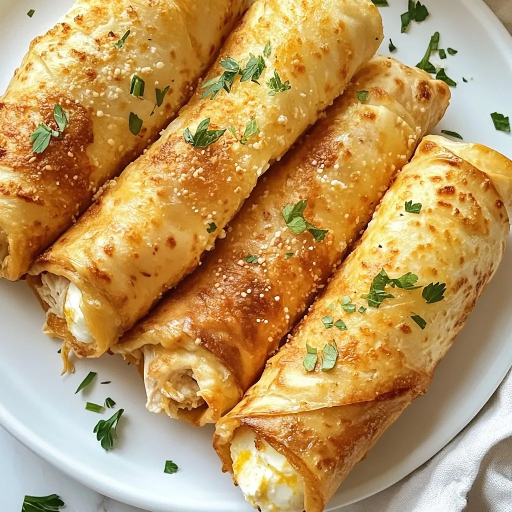 Crispy Air Fryer Chicken Mozzarella Wraps Delight