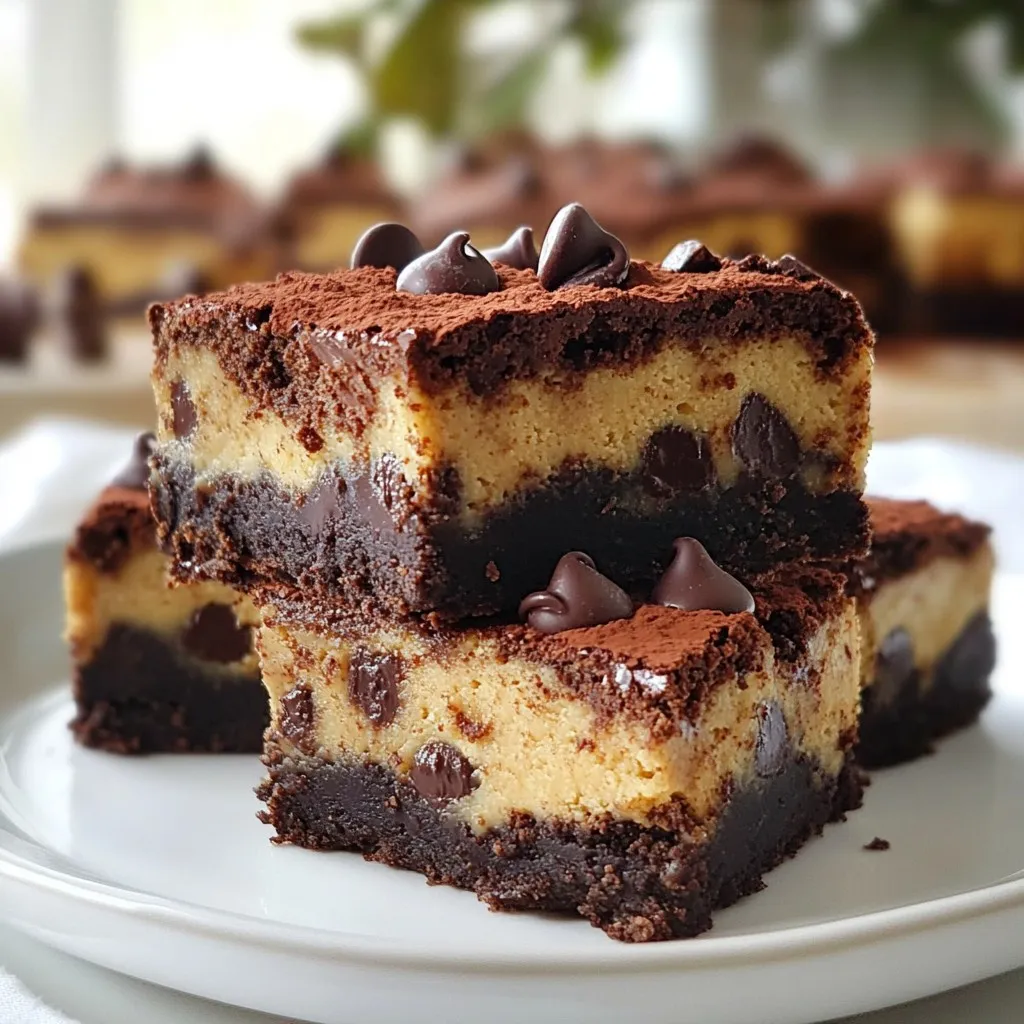High-Protein Cookie Dough Brownies Delightful Treat