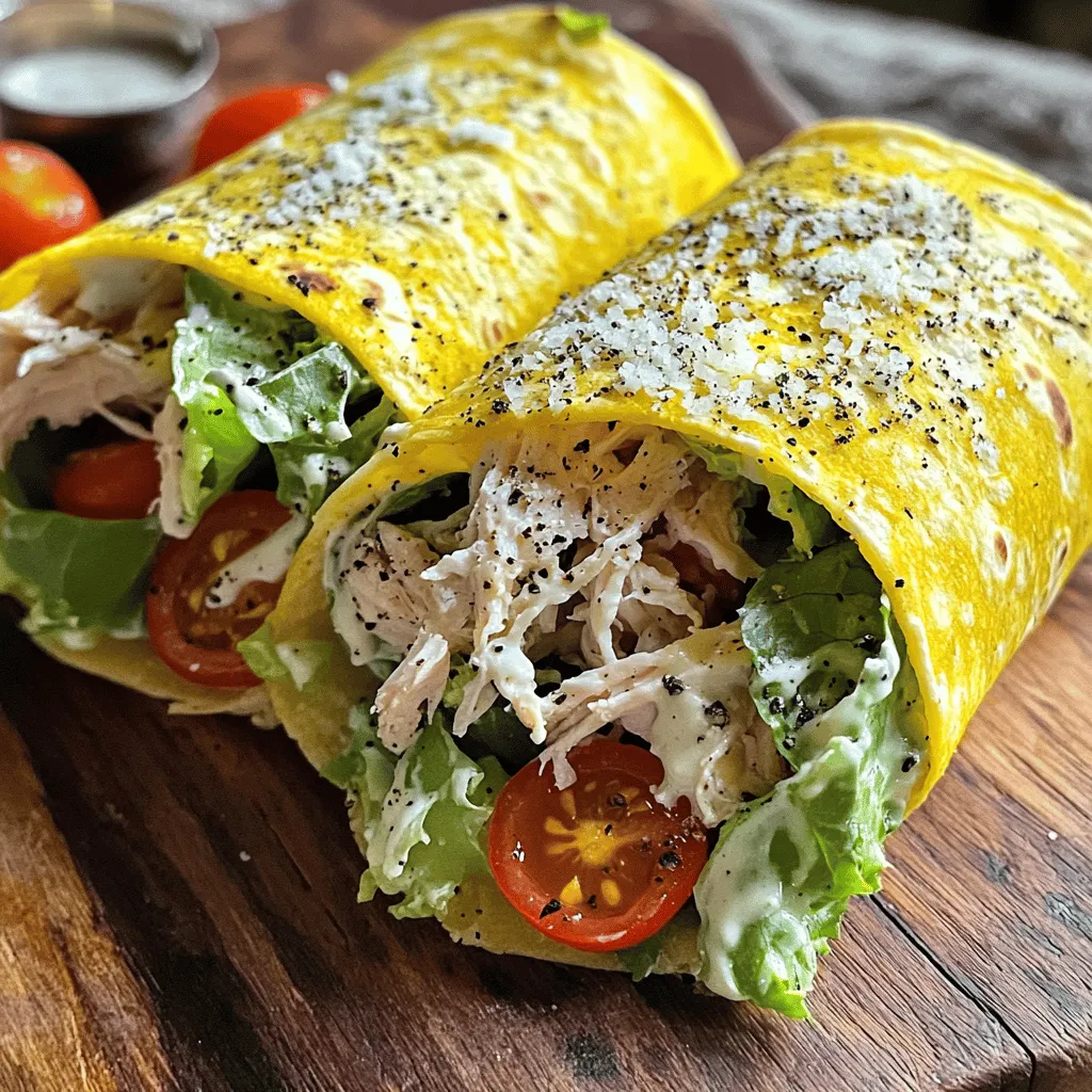 Savory Chicken Caesar Wrap Easy and Delicious Meal