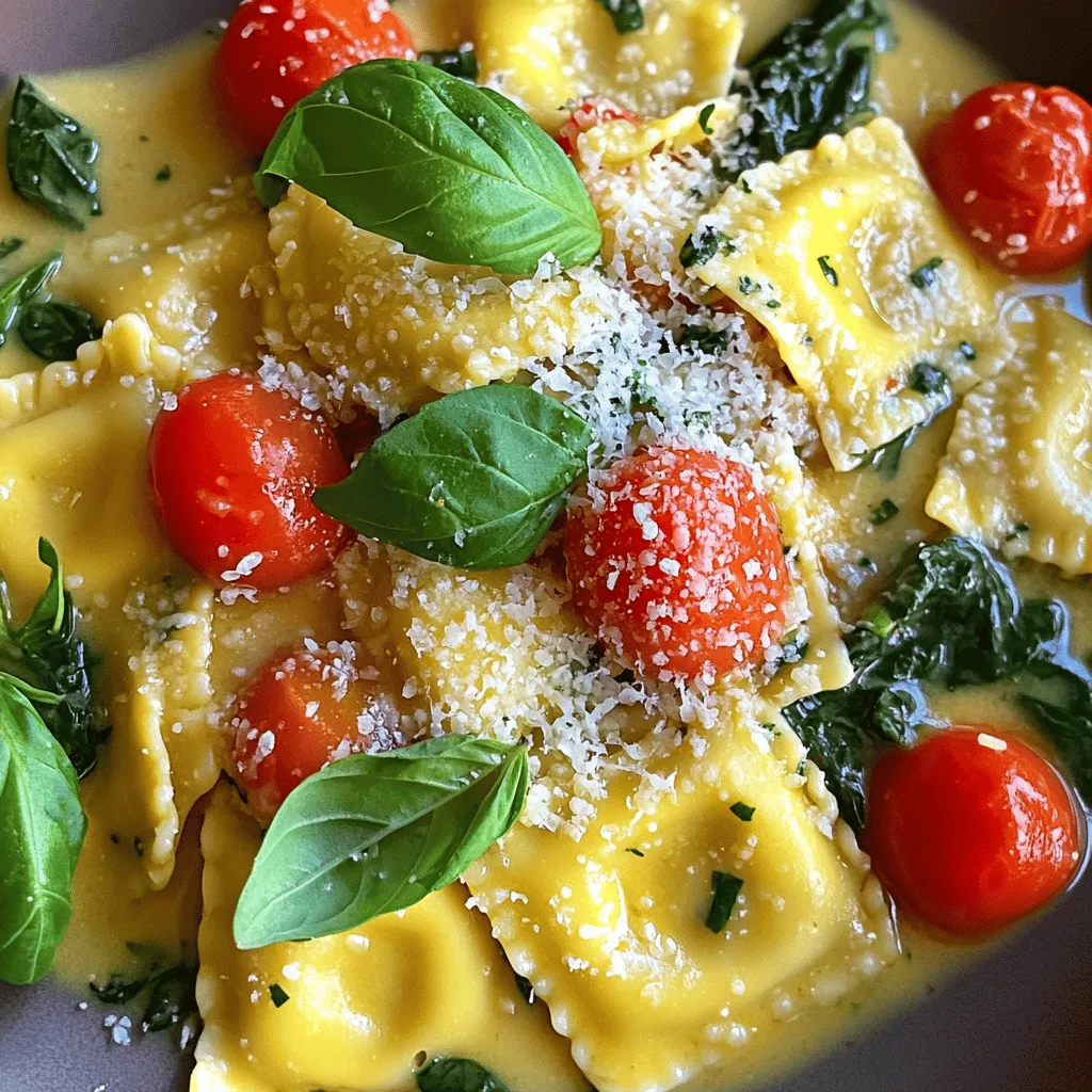 Creamy Tuscan Ravioli Flavorful Dinner Delight