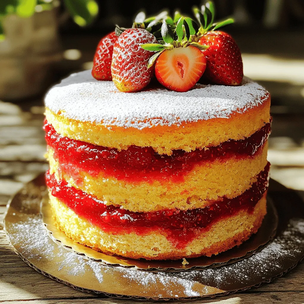 Lemon Strawberry Jam Cake Delightful and Easy Recipe