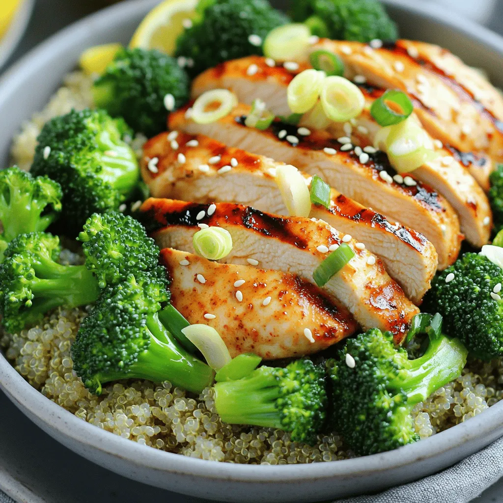 Grilled Chicken &#038; Broccoli Bowls Flavorful Meal Prep