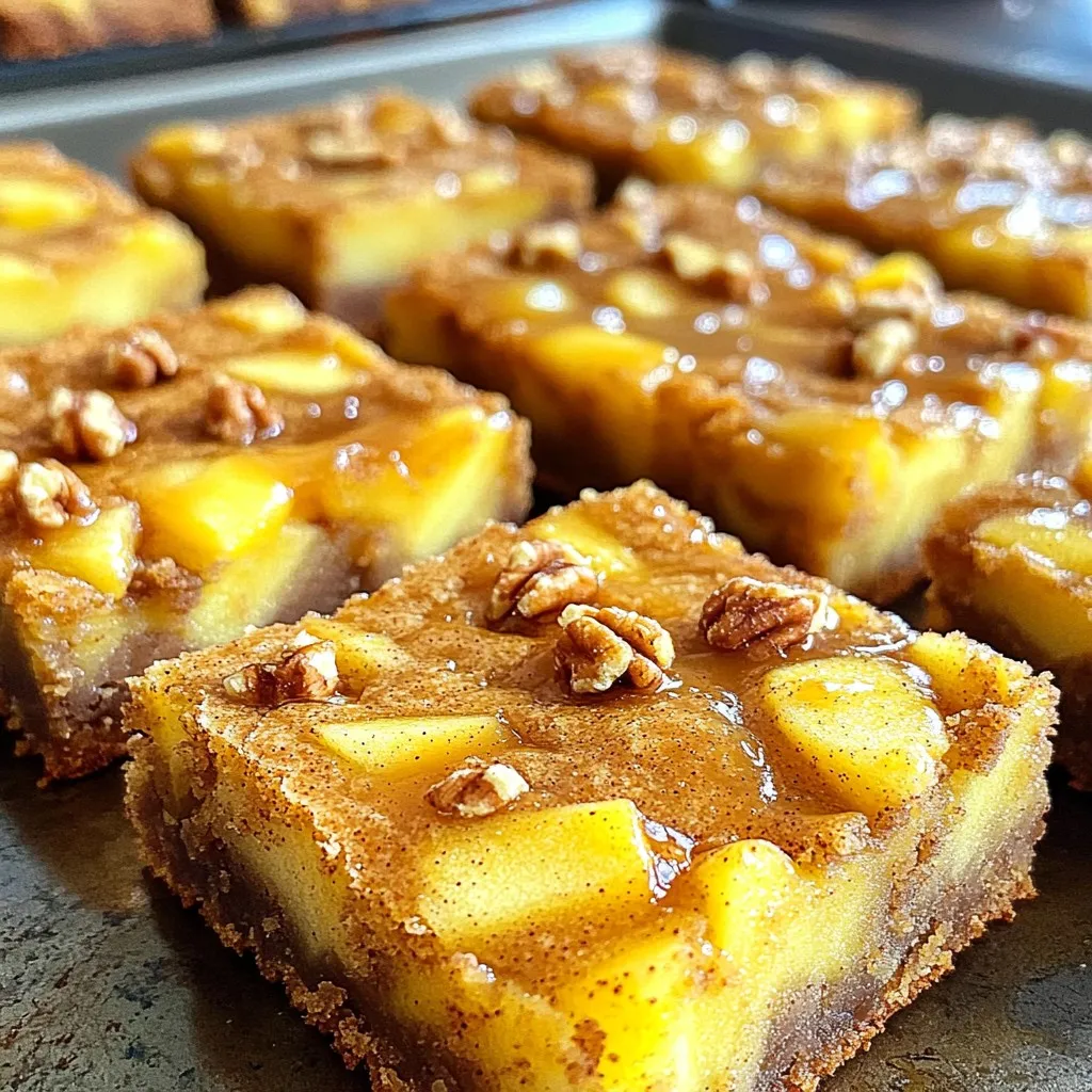 Brown Butter Apple Cinnamon Blondies Delightful Treat