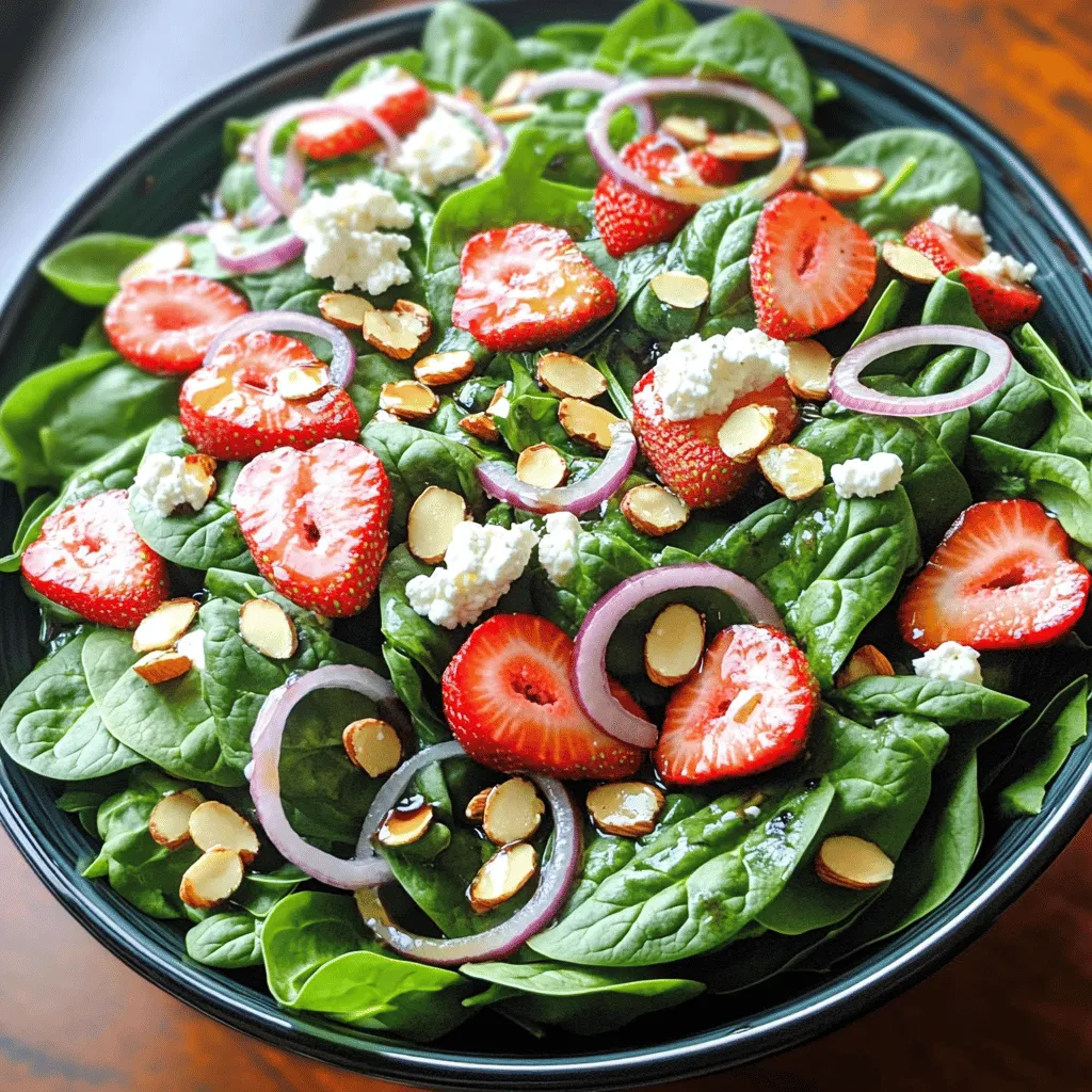Spinach Strawberry Salad Fresh and Flavorful Recipe
