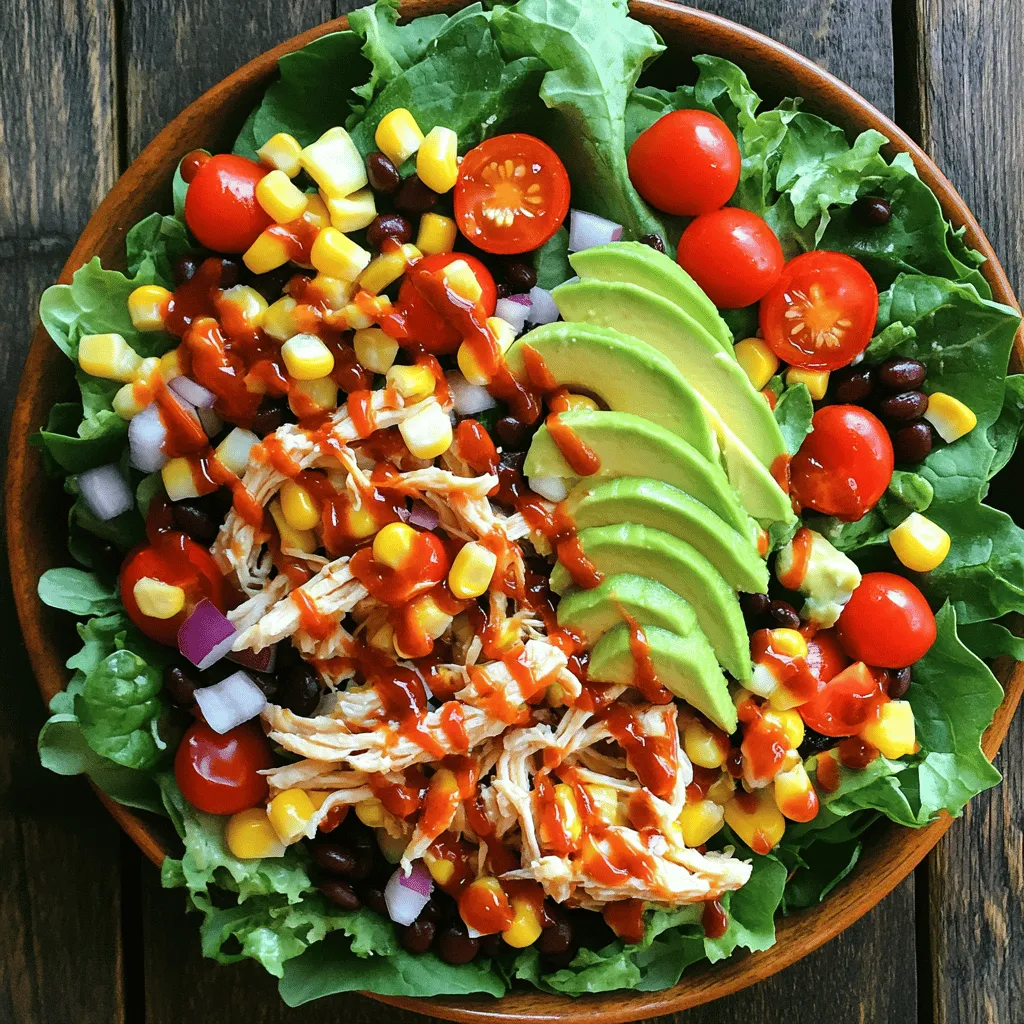 High Protein BBQ Chicken Salad Flavorful Meal Option