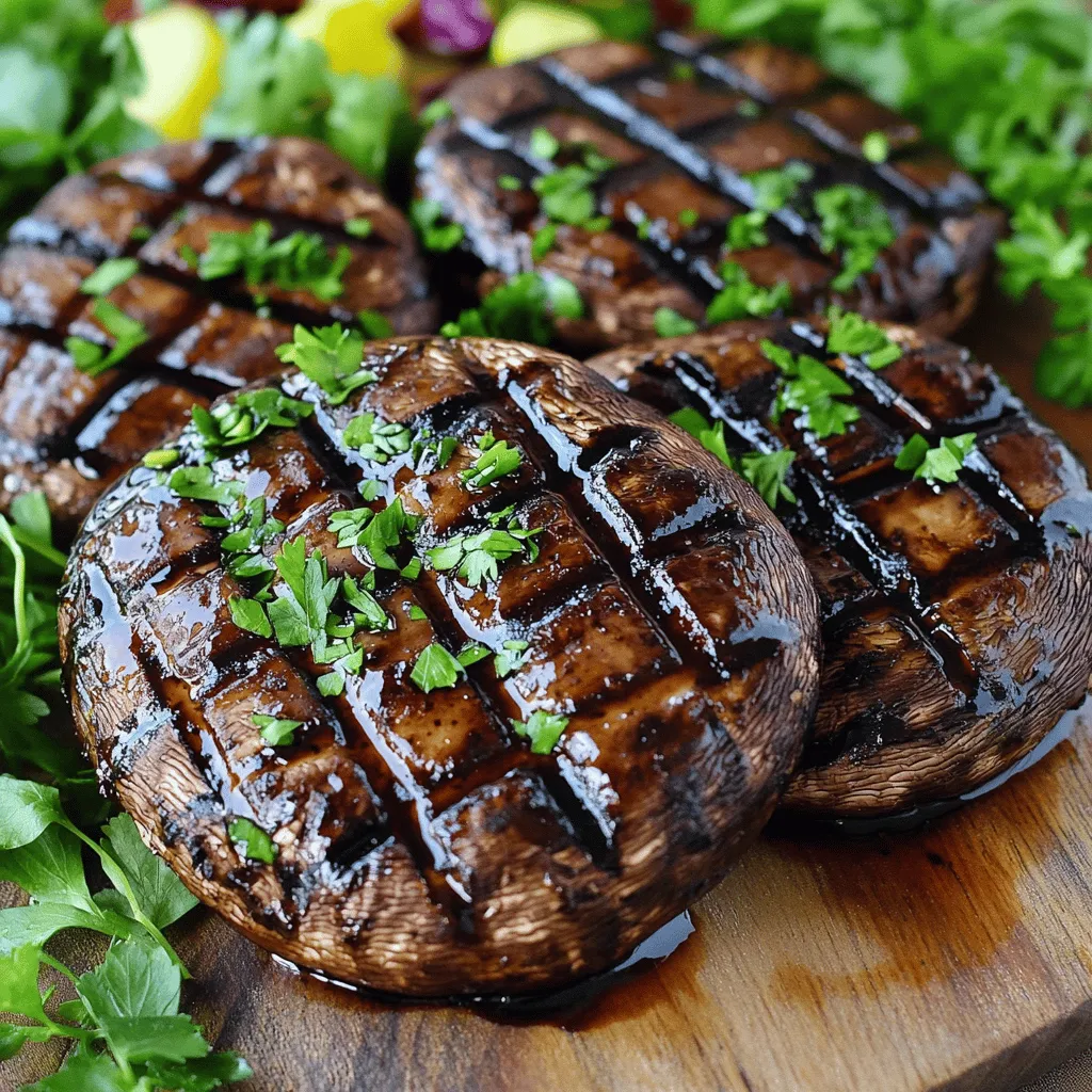 Grilled Portobello Mushrooms with Balsamic Glaze Delight