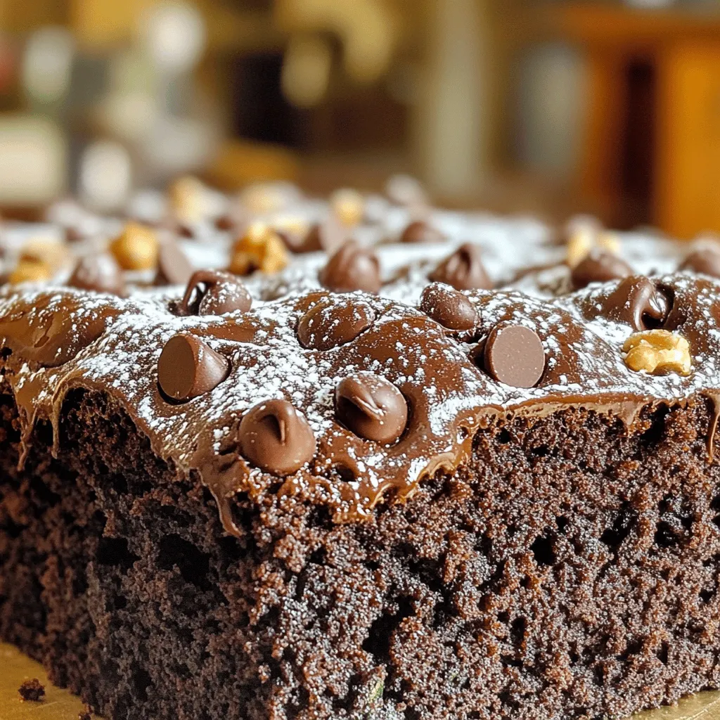 Chocolate Lover’s Zucchini Cake Delightful and Easy