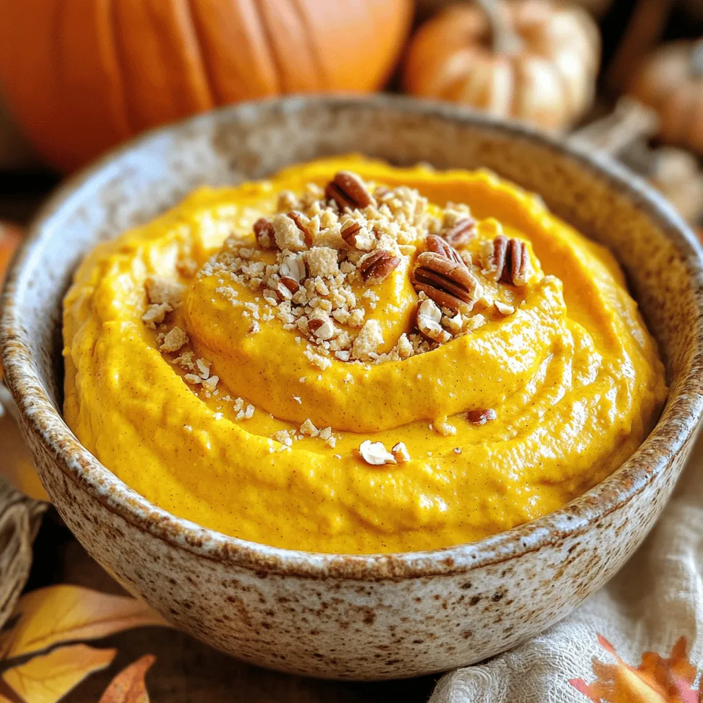 Vegan Pumpkin Fluff Dip Creamy and Delicious Treat