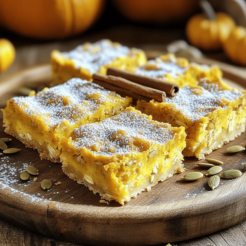 Fluffy Pumpkin Oatmeal Bars Simple and Tasty Recipe
