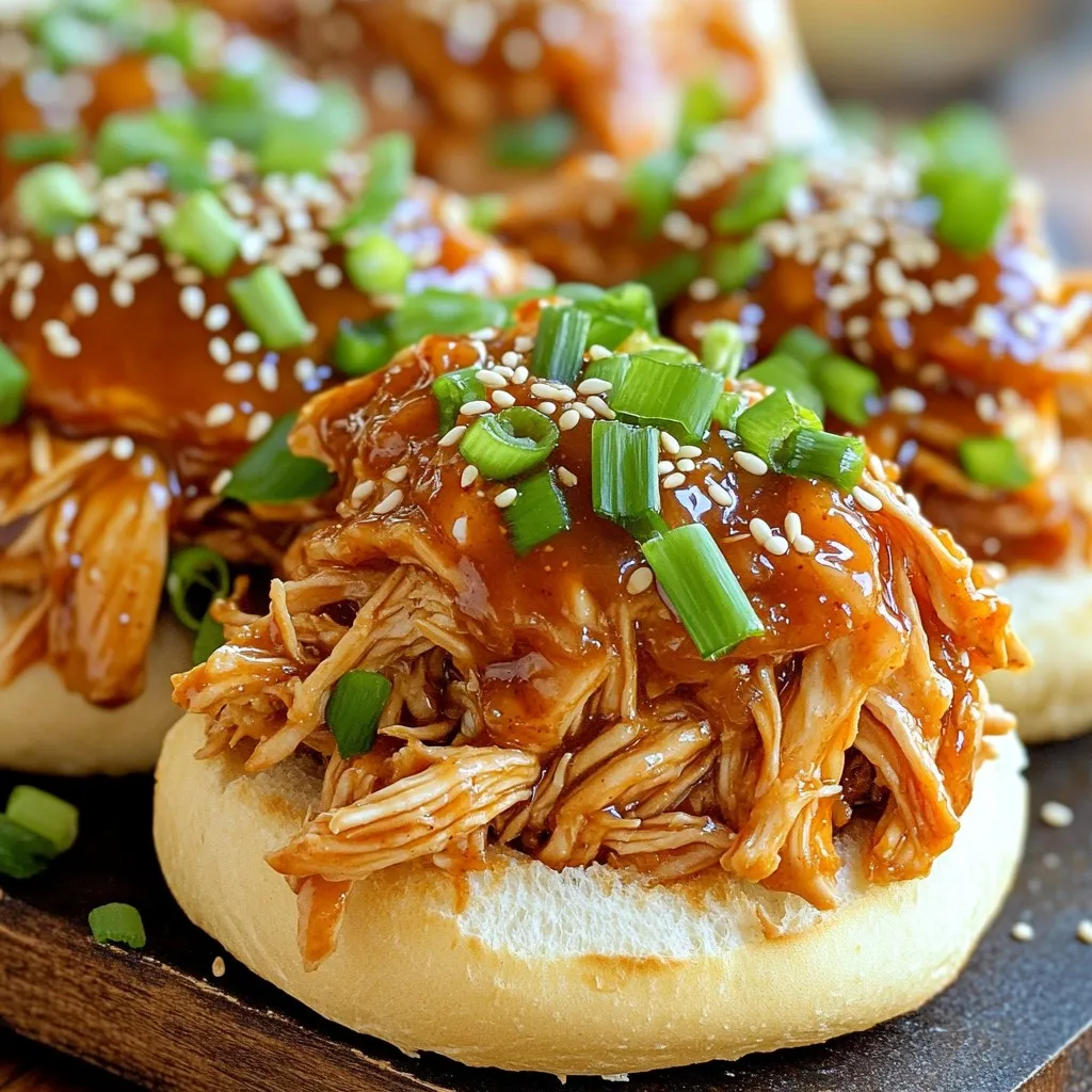 Slow Cooker Sweet Chili Pulled Chicken Delight